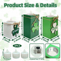 3 Pack St. Patrick's Day Flameless Tea Light Candles Shamrock Design Green by Deal US