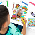 DoodleDoo DIY Vehicle Acrylic Photo Frame Painting Kit Kids Ages 4-12 by Deal US
