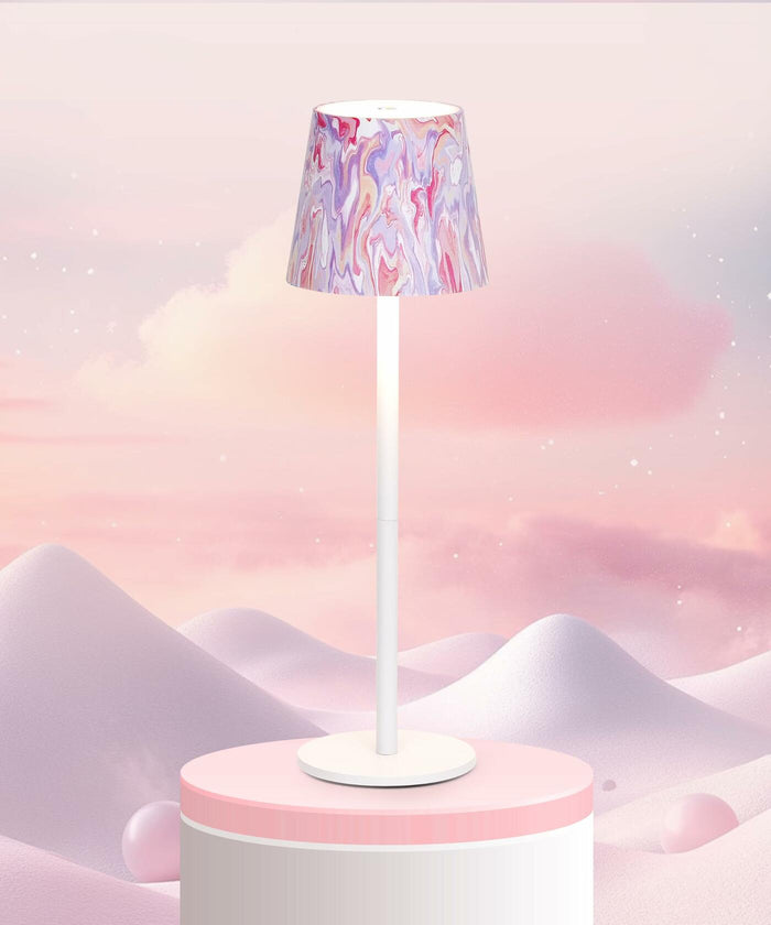 Faithorse Cordless Table Lamp Oil Painting Series Dimmable Pink 5200mAh by Deal US