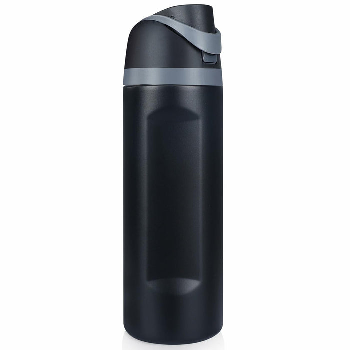 Sports Water Bottle 1L Leakproof Portable Black Gym Outdoor Travel by Deal US