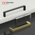 homdiy Cabinet Handles Matte Black 3.75in 96mm Hole Centers 10Pack by Deal US