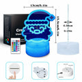 JHXLAMP Christmas Wreath Night Light 16 Color Change Santa Claus Decor by Deal US