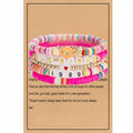 Taylo Sweet 5Pcs Beaded Friendship Bracelets for Women Multi Color by Deal US