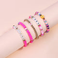 Taylo Sweet 5Pcs Beaded Friendship Bracelets for Women Multi Color by Deal US