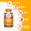 BestBy06/25 Sundown Magnesium Citrate Gummies Raspberry Flavor 60 Count by Deal US