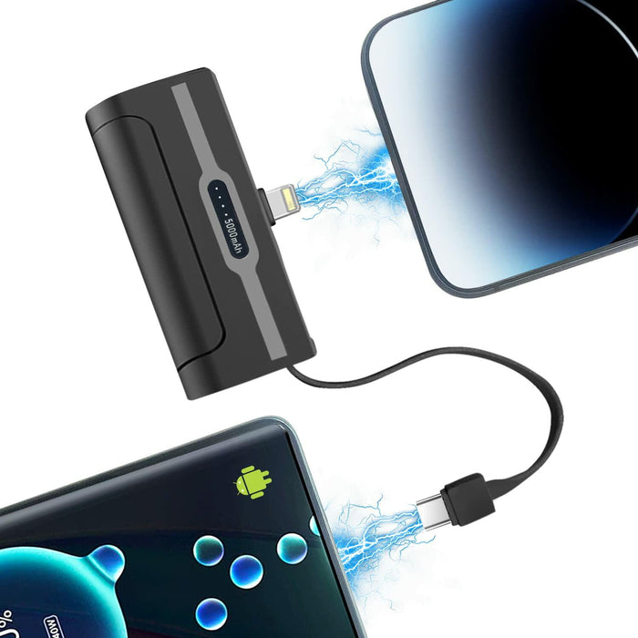 SYSFUN 4800mAh Portable Power Bank USB-C Charger Black by Deal US