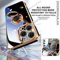 ZHONGHUAJIA iPhone 15 Pro Max Case 360° Rotatable Ring Holder Pink by Deal US