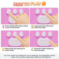 Rhythm Master Dance Machine Handheld Game Red Bear Educational Toy by Deal US