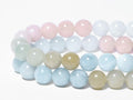 Song Xi Natural Aquamarine 6mm Round Gemstone Beads 60Pcs by Deal US