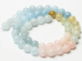 Song Xi Natural Aquamarine 6mm Round Gemstone Beads 60Pcs by Deal US