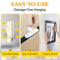 EMITEVER Heavy Duty Picture Hanging Strips Medium White 20 Pairs 40 Strips by Deal US