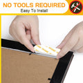 EMITEVER Heavy Duty Picture Hanging Strips Medium White 20 Pairs 40 Strips by Deal US