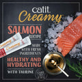 BestBy06/25 Catit Creamy Lickable Cat Treat Salmon 5-Pack Hydrating Healthy by Deal US