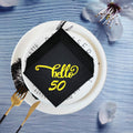 ZJTMJN 40pcs Silver Cheers to 50 Years 50th Birthday Cocktail Napkins by Deal US