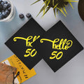 ZJTMJN 40pcs Silver Cheers to 50 Years 50th Birthday Cocktail Napkins by Deal US