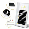 SWANIYA Lash Extensions 0.05 Thickness D Curl 8-15mm Mix Volume Black by Deal US