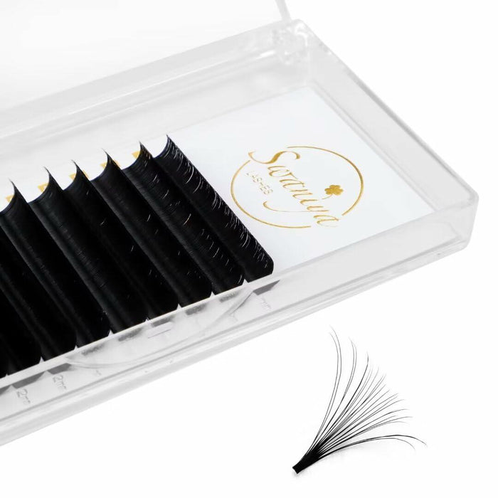SWANIYA Lash Extensions 0.05 Thickness D Curl 8-15mm Mix Volume Black by Deal US
