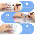 Tisaindor 5D Embossed Flower Nail Art Stickers 3 Sheets Rose Colorful by Deal US