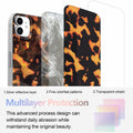 buccilly iPhone 12/12 Pro TPU Shockproof Case Brown Tortoise Shell by Deal US