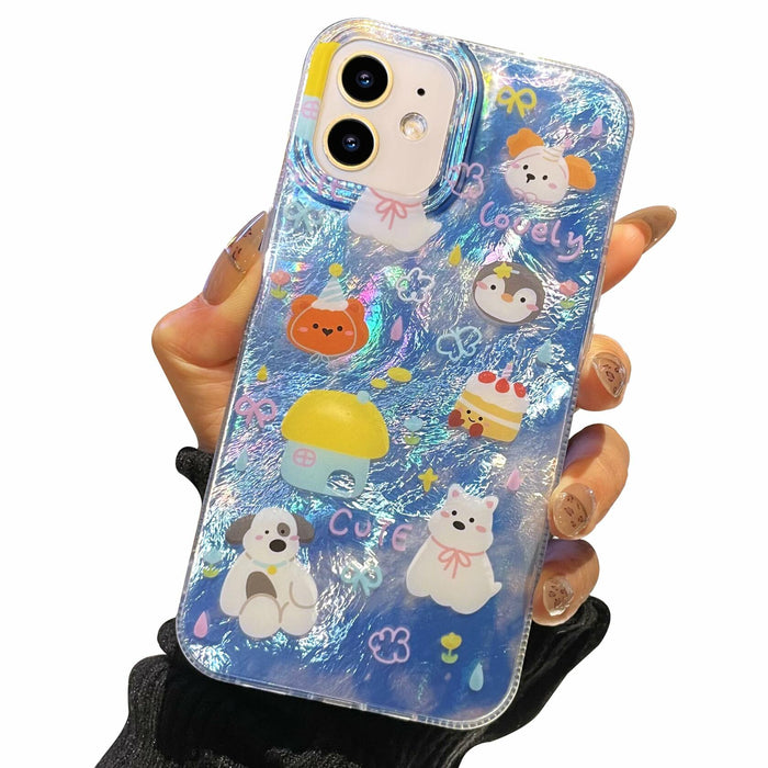 buccilly iPhone 12/12 Pro TPU Shockproof Case Azure Slim Soft Cover by Deal US