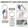 Zaamwoyy Dad Gifts Keychain from Daughter Son Birthday Christmas Gift by Deal US