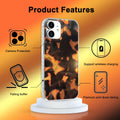 buccilly iPhone 12/12 Pro TPU Shockproof Case Brown Tortoise Shell by Deal US