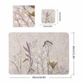 Casaido Table Placemats Set of 6 Heat Resistant Non Slip Green 17x12 by Deal US
