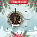 E&S Imports Black Dachshund Ceramic Ornament Round Glazed Finish by Deal US
