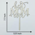 Wlropted Happy Mother's Day Wooden Cake Topper Best Mom Party Decor by Deal US