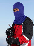 Ski Mask Balaclava Full Face Windproof 3 Pieces Size Medium White, Blue, Black by Deal US