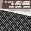 dawfall Car Anti Slip Pad 10.63x5.90in Black Washable Grid Pattern 2 PCS by Deal US