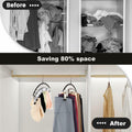 Hendiy Black Metal Pants Hanger Organizer with 10 Clips Space Saving Closet by Deal US