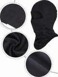 Ski Mask Balaclava Full Face Windproof 3 Pieces Size Medium White, Blue, Black by Deal US