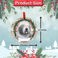 E&S Imports Old English Sheepdog Ceramic Ornament DIY Personalizable Glazed by Deal US