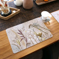 Casaido Table Placemats Set of 6 Heat Resistant Non Slip Green 17x12 by Deal US