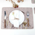 Casaido Table Placemats Set of 6 Heat Resistant Non Slip Green 17x12 by Deal US