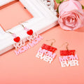 Love Heart Lucite Arch Dangle Earrings MOM Mother's Day Gifts Jewelry by Deal US