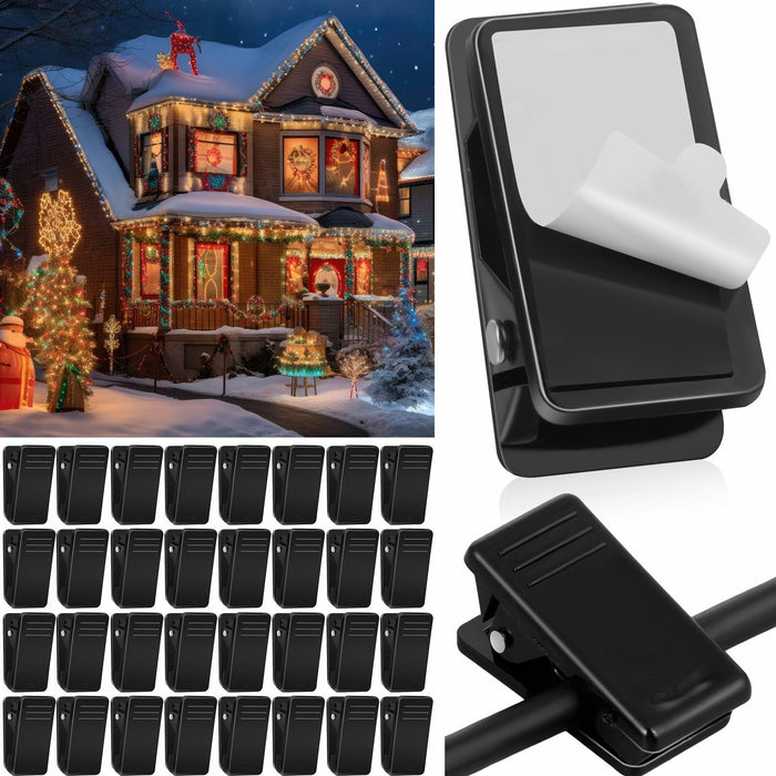 Blulu 300 Pcs Mini Christmas Light Hooks Self Adhesive Cable Clips White by Deal US
