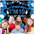 Ushinemi 10th Birthday Banner Boys Party Supplies 6x3.6ft Double Digits by Deal US