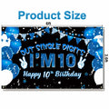 Ushinemi 10th Birthday Banner Boys Party Supplies 6x3.6ft Double Digits by Deal US