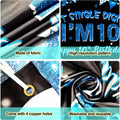 Ushinemi 10th Birthday Banner Boys Party Supplies 6x3.6ft Double Digits by Deal US