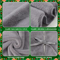 HyDren Velvet Cozy Christmas Tree Skirt Grey Brown Faux Fur 30 Inch by Deal US