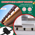 Blulu 300 Pcs Mini Christmas Light Hooks Self Adhesive Cable Clips White by Deal US