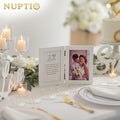 NUPTIO White Wood 4x6 Picture Frame Wedding Anniversary Bridal Gift by Deal US
