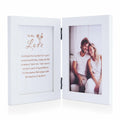 NUPTIO White Wood 4x6 Picture Frame Wedding Anniversary Bridal Gift by Deal US