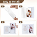 NUPTIO White Wood 4x6 Picture Frame Wedding Anniversary Bridal Gift by Deal US