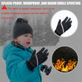 VigorGlove Kids Running Thermal Fleece Touch Screen Gloves Black Size S by Deal US