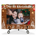 SSQBZU New Born Baby 'My 1st Christmas' Photo Frame 4x6 White by Deal US