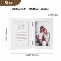 NUPTIO White Wood 4x6 Picture Frame Wedding Anniversary Bridal Gift by Deal US