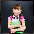 Neptniopllab Boys Metallic Leather Bow Tie Adjustable Black Size 4-12 by Deal US